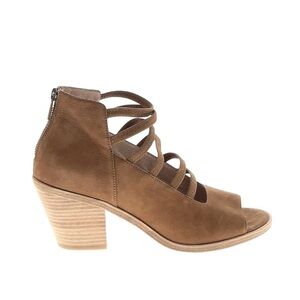 Eileen Fisher open-toed suede bootie